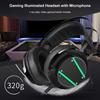 Immersive Gaming Headphones With Sensitive Mic, LED Lighting,3.5mm Plugs Compatible for PC Consoles for Interactive Play