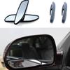 2Pcs Car Auxiliary Adjustable Rear Side Mirror Rearview Blind Spot Convex Mirror