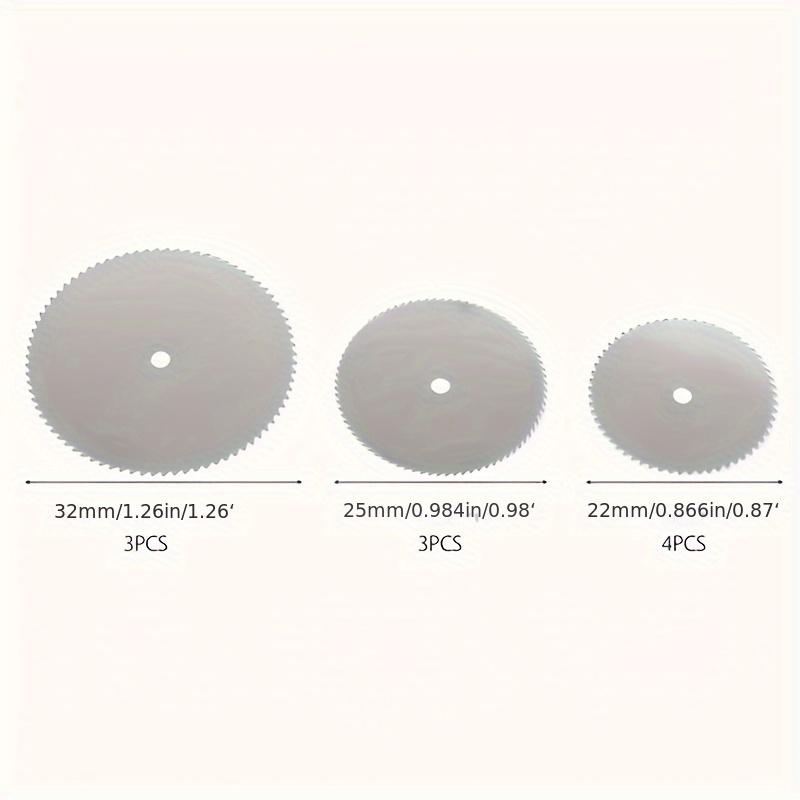 11 Pcs Mini Circular Saw Blade Set Precision Woodworking Cutting Discs for Wood & Metal 22mm 25mm 32mm with Rod