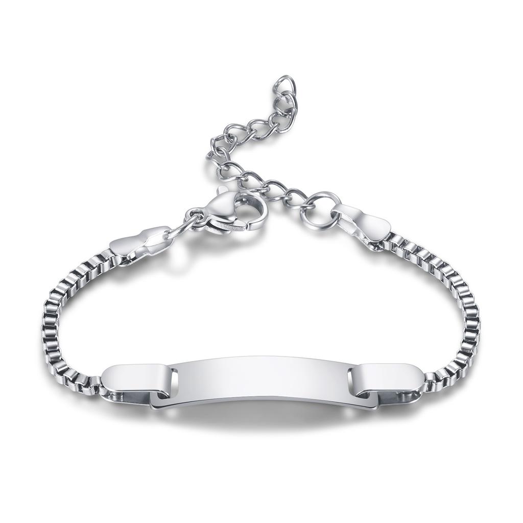 Personalized Butterfly Bracelet Name Customized for Gilrs Boy, Figaro Chain Link Wrist Jewelry Stainless Steel