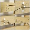 1/3/5pcs Hook Eye Plate Heavy Wall Mount Stainless Steel U Boat Ceiling Hanger Ring Yoga Swings Hammocks Marine Boat Rigging