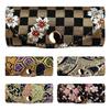 Key Case for Men and Smart Key Compact Key Key Case with Key Japanese Gold Yoi Benkei Lattice Pattern with Cherry Blossoms [leo&aoi] Nishijin-ori