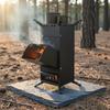 Portable High-Efficiency Cooker Adjustable Pot Stand Wood Combusting Camp