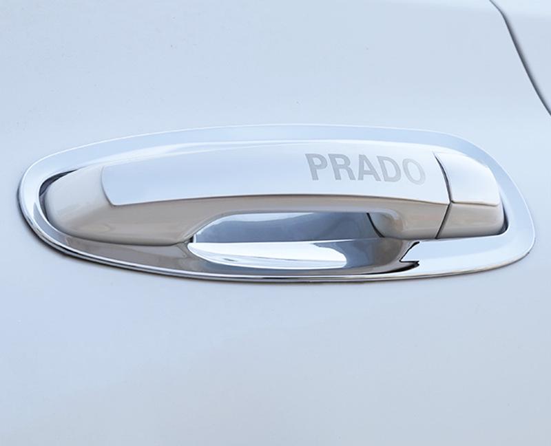 Stainless Steel Door Handle Bowl Trim for 2010-2019 Toyota Prado
