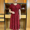 Rochii Elegante de Vară pentru Femei, cu Design de Întinerire, Temperament Casual de Lungime Medie pentru Femei de Vârstă Mijlocie și în Vârstă, Fustă până la Genunchi