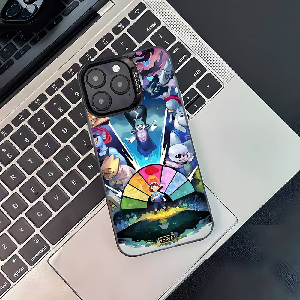Game U-Undertale-es Phone Case For iPhone 17,16,15,14,13,12,11,Pro,Max,Plus,Black Matte Shockproof Cover