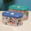2PCS/SET European Style Tinplate Storage Box Large Capacity Candy Cookie Box Gift Boxes  Living Room