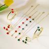 Elegant 5-Piece Flower Jewelry Set: Necklace, Bracelet, Earrings, and Ring.