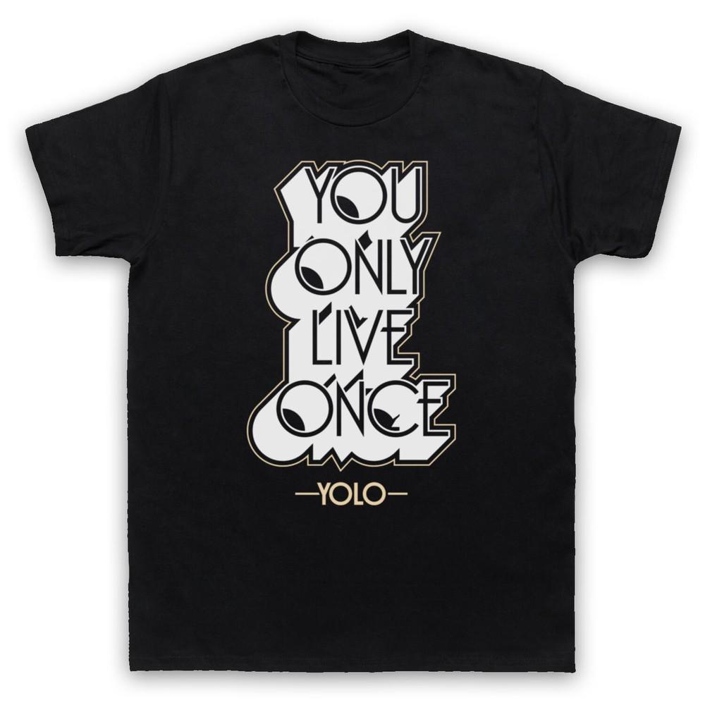 Yolo You Only Live Once Slogan Funny Retro Cool Mens And Womens T-Shirt