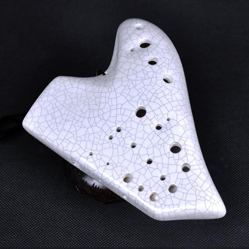 White Ocarina Triple Ocarina Music Instrument Tone C Legend Ocarinas Professional Musical Instrumentation Flute Accessories