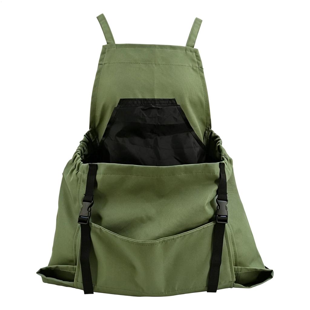 Garden Apron Outdoor Picking Large Pocket Apron Gardening Quick Release Harvest Apron Backpack Tool Gardeners Apron Picking Bag