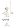 1pcs Refractive Light and Shadow Crystal Glass Wind Chimes Metal Moon Style Crystal Pendant Balcony Window Decorations  Pendants