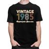 Custom Vintage Original Parts Some Wear 1985 40th Birthday T Shirt Men Short Sleeve 100 Cotton Tshirt Casual Tee Tops