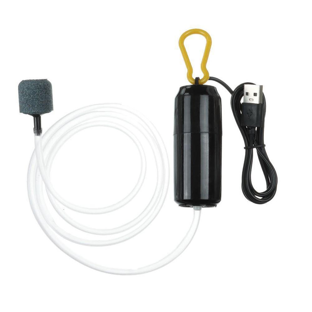 Aquarium Air Pump 100cm 7.5x3cm Aerator Air Compressor