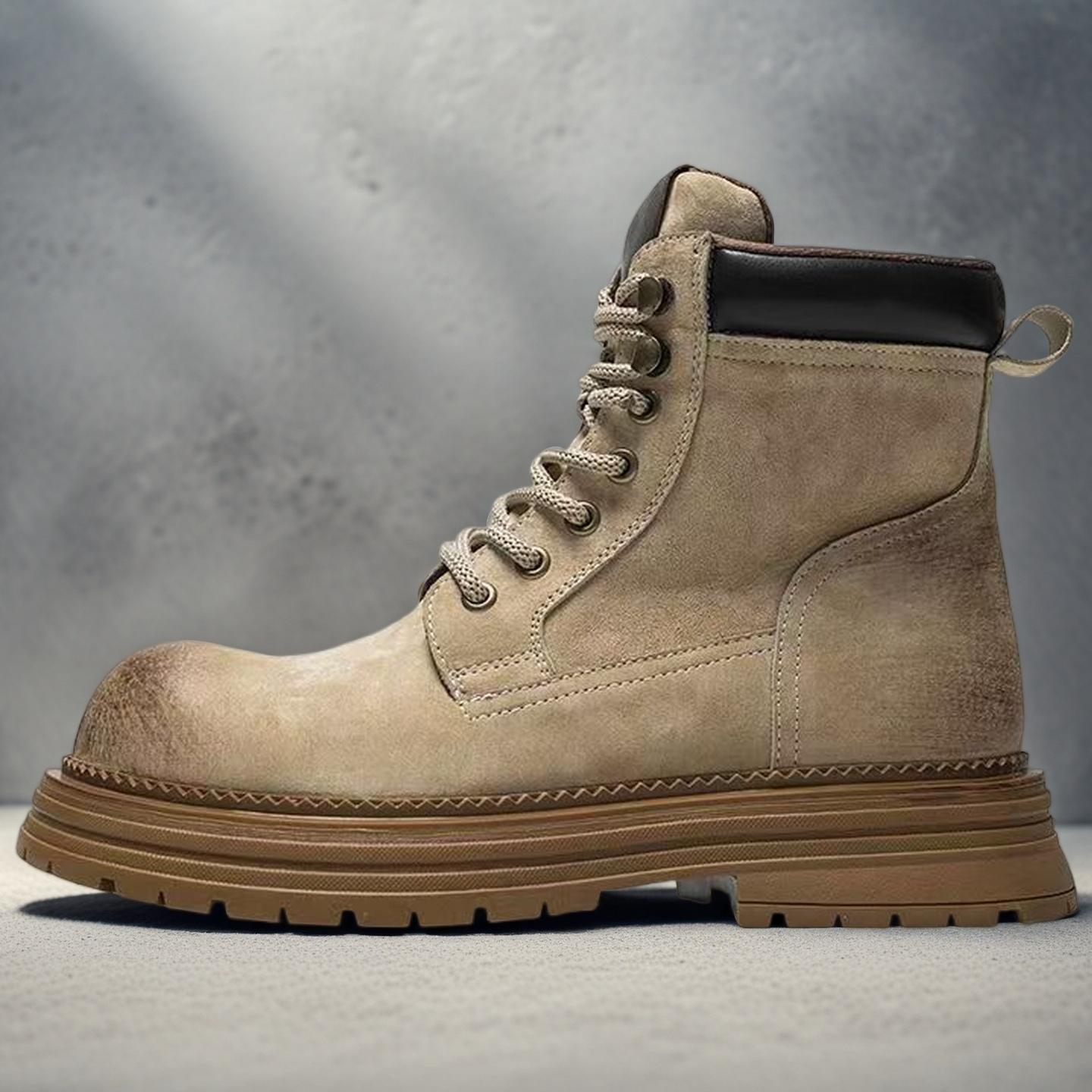 

Мужские повседневные туфли на толстой подошве на шнуровке, рабочая обувь высокого качества, осенне-зимние ботинки для хайкинга, уличная обувь для мужчин 44