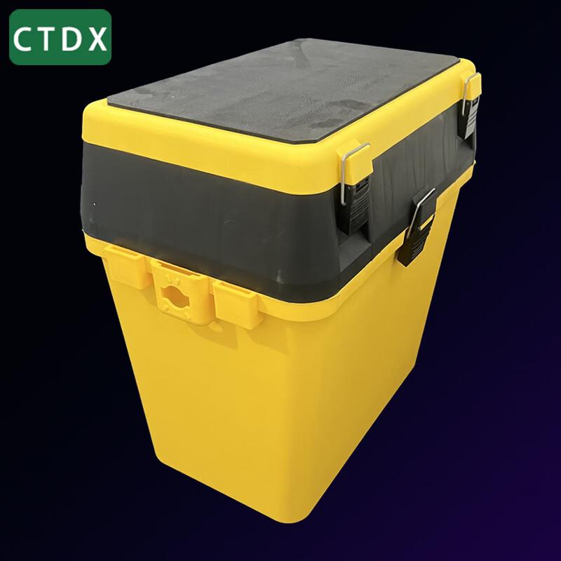 CTDX Double-Layer Portable Fishing Tackle Box жёлтый