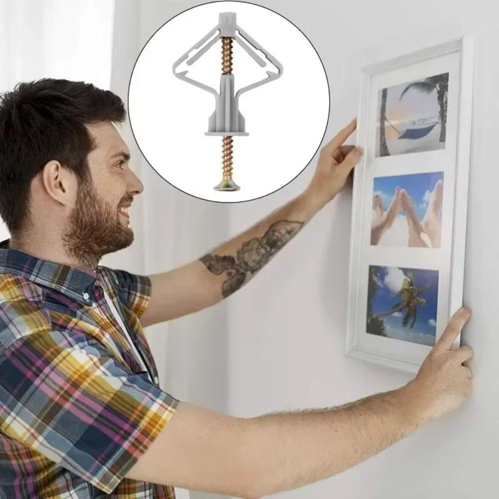 Plastic Airplane Expansion Pipe Self Tapping Fixed Tools Hardware Expansion Tube Nails  Hollow Wall