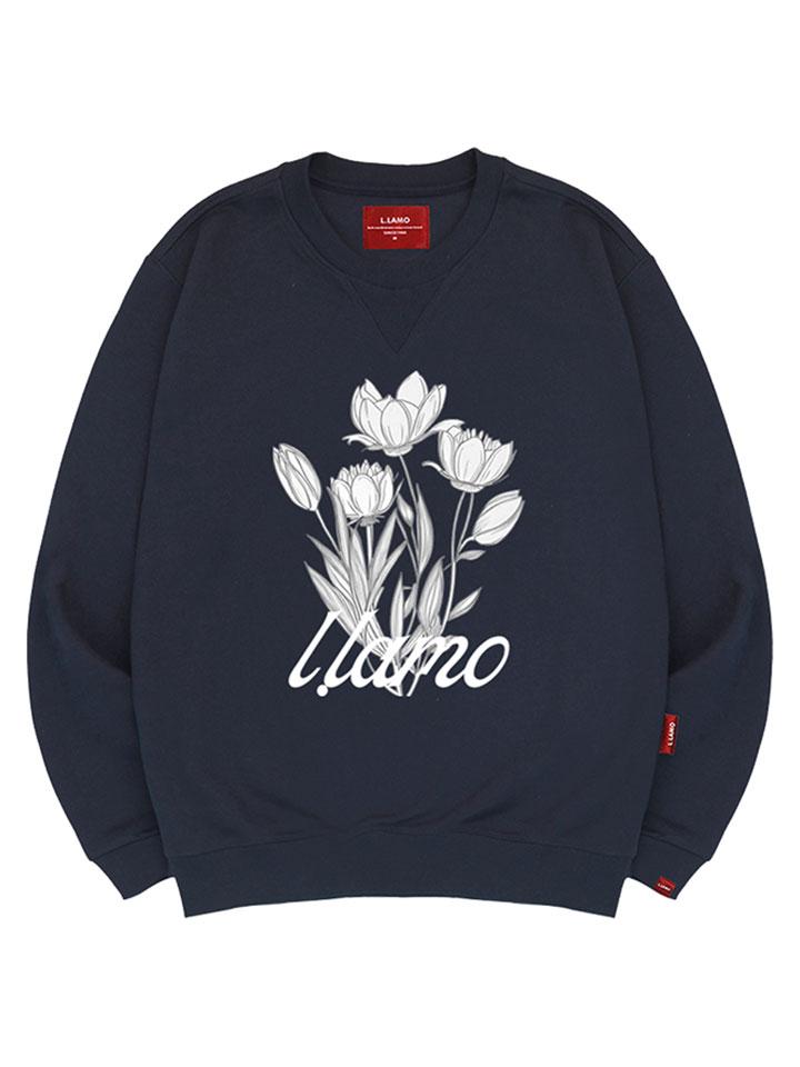 Ellamo Bunch Flower Sweatshirt Unisex Big Size S~4Xl (A Type)