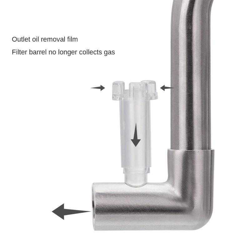 Mini Stainless Steel Inlet And Outlet Pipe Microporous Anti Suction Filtration Water Inlet Pipe Aquarium Fish Tank Supplies