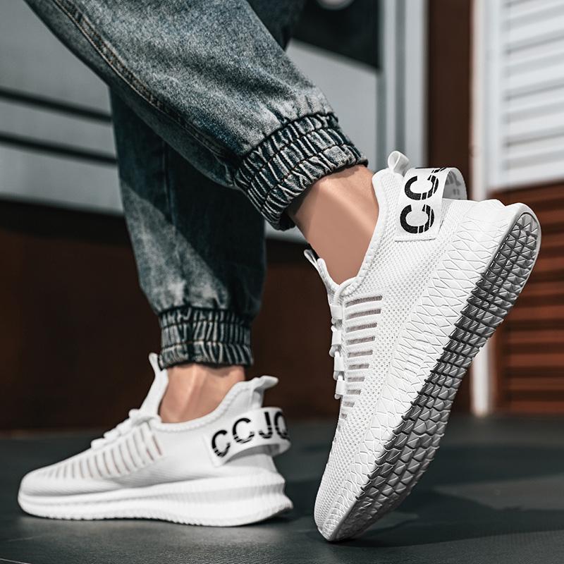 Bărbați Sport Alergare Pantofi de jogging negri Pantofi ocazionali Maro în aer liber Plasă respirabilă Femei Ușoare Absorbție de șoc Tenis negru