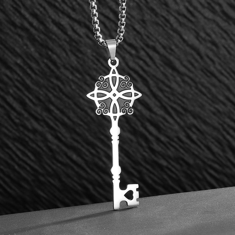 Accessories Witch Knot Key Style Fashion Pendant Necklace