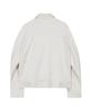 Ironyporno Whiteline 86-Iro237 Biker Collar Suede Jacket Ivory