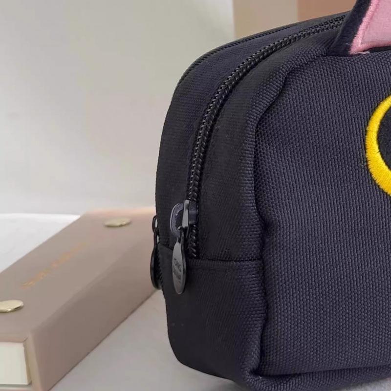 Cute Kitten Double-Layer Pencil Case - Large Capacity Stationery Bag for Students