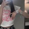 2Piece Skulls Star Multilayered Wristband Hip Hop Streetwear Fans Y2K Bracelet