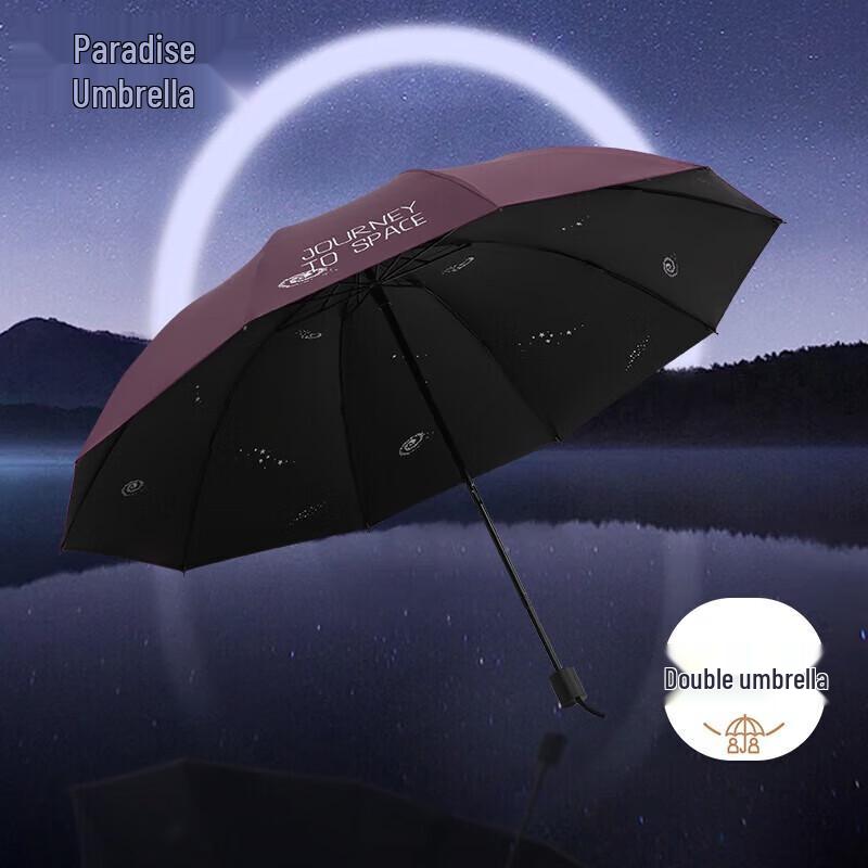 Paradise Extra Large 3-Fold Reinforced Rain & Sun Umbrella