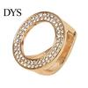 Smooth Sliding Scarf Ring Rhinestone Round Ring, Sparkling Slide Decorative Fashion Holder for Women Neckerchiefs Shirts Shawls