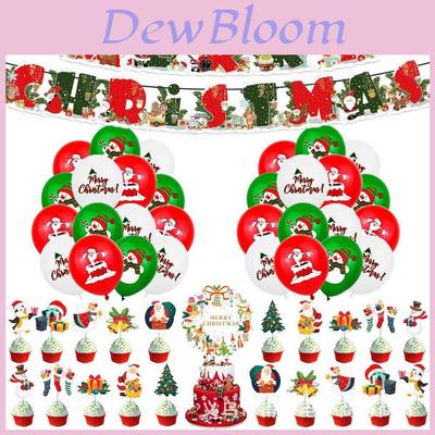 Merry Christmas Party Supplies Celebrate The Season In Style With This Xmas Snow Banner And Santa Decoration Kit