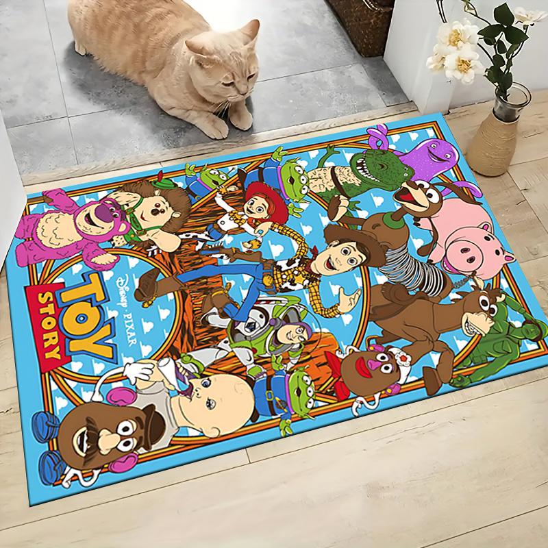 Toy Story Characters Carpet Rug Soft Washable Antislip Home Living Room Sofa Mats Personalized Christmas Rug