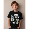 European Sizes Meme Soccer 7th Birthday Series Boys And Girls Kids Short Sleeve T-Shirt | Casual Wear, Geometric-pattern, Crew Neck,