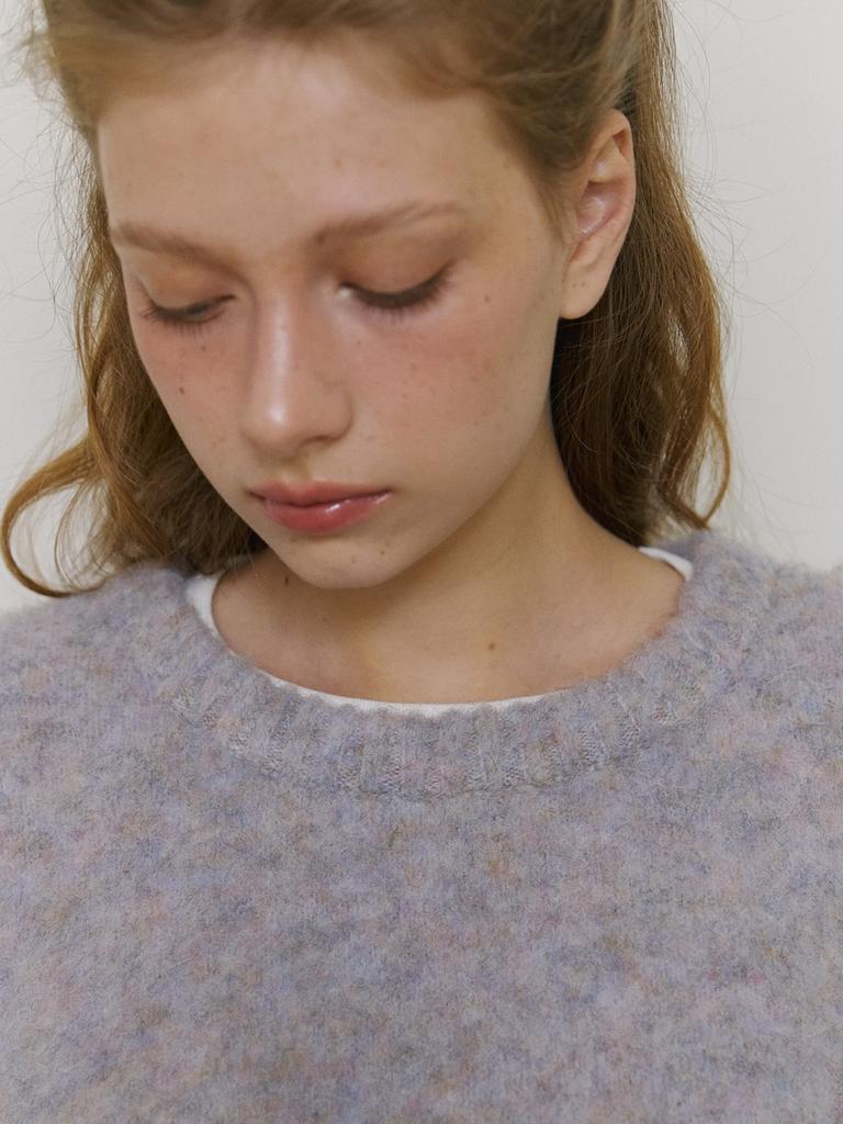 KINDABABY Cozy Brushed Round Knit - Misty Lavender