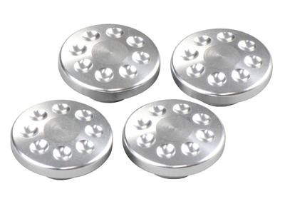 POSH FAITH 000821-03 Motorcycle Equipment Cap Bolt Cover for M10 Silver