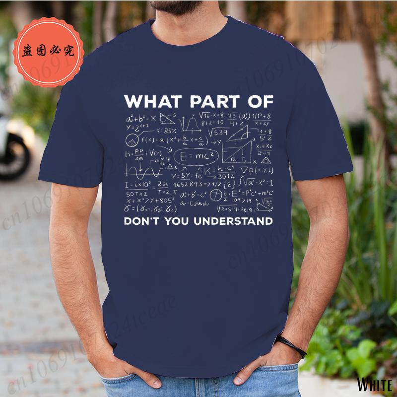 Summer T Shirt for Men T-shirt Unisex Streetwear Mathematics Math University Teacher Ironic Joke Graphic Fashion Men's Clothing