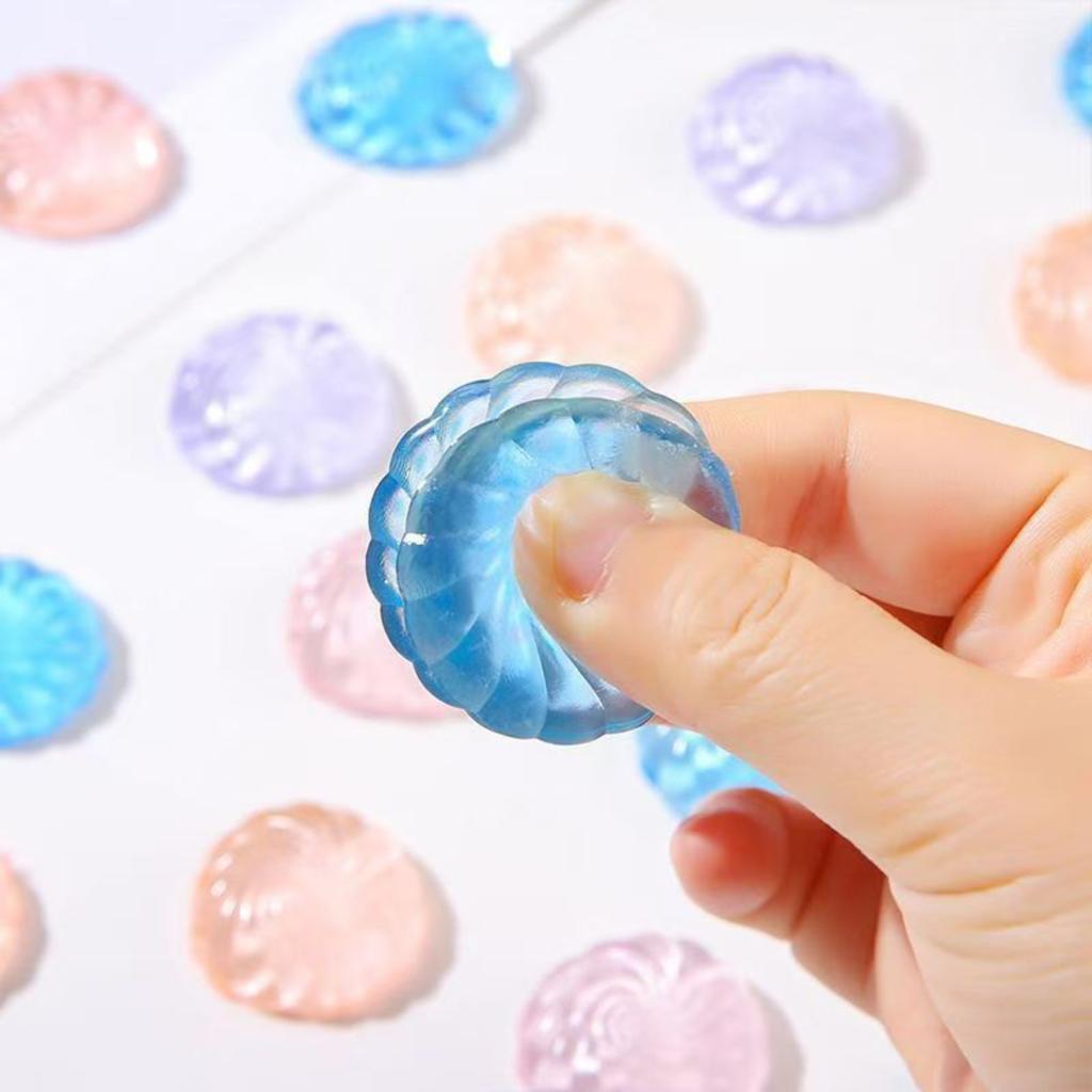 Transparent Crystal Bun Pinch Music Decompression Trick Toy