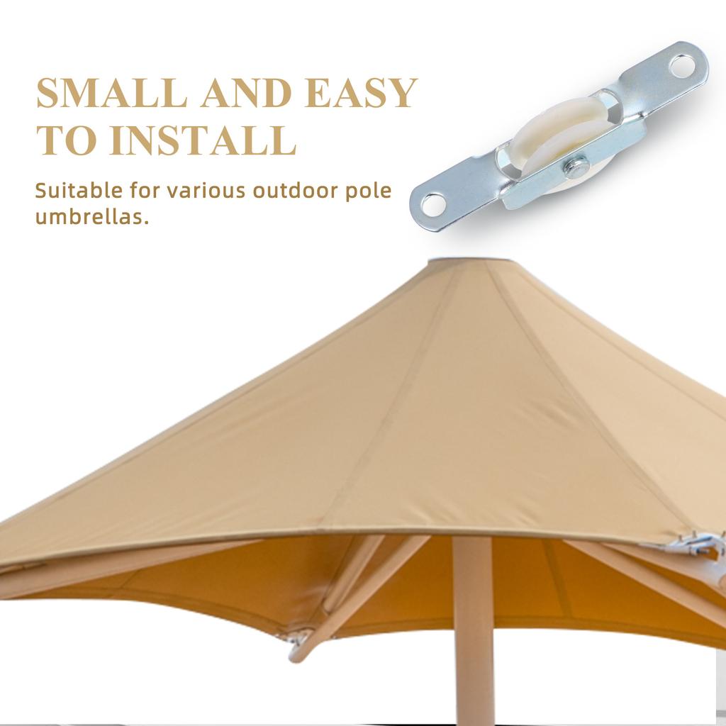 Outdoor Umbrella Replacement Parts Patio Accessories Sliding Pulley System Cantilever Center Pole Parasol Attachment