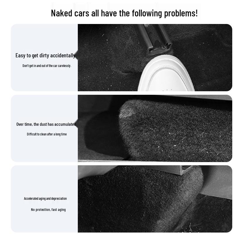 Tesla Model Y Under-Seat Full-Coverage Anti-Kick Corner Protectors (7-Piece Set) Y-Rail Anti-Scratch Guards