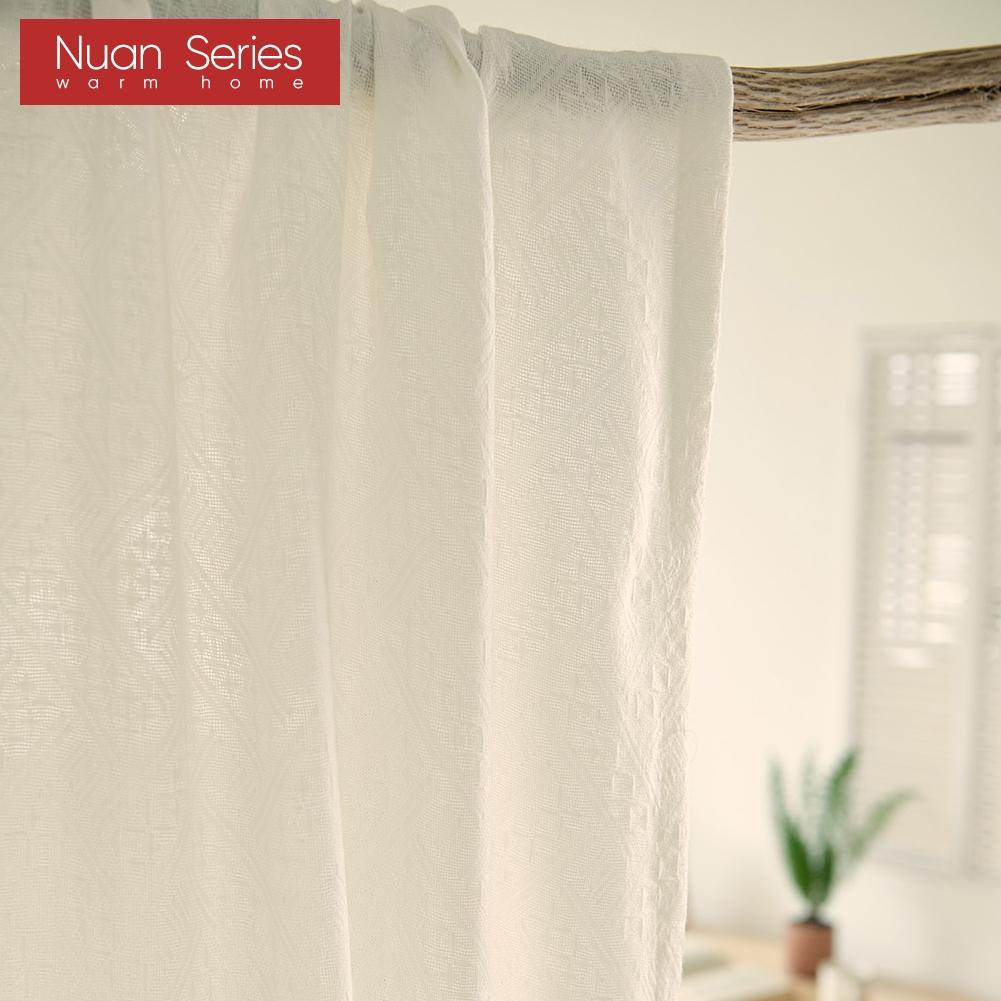 1PC White Elegant Bed Curtain Soft Simple And Stylish Bed Sheer Anti-mosquito For Bedroom Bedding Nuan Series