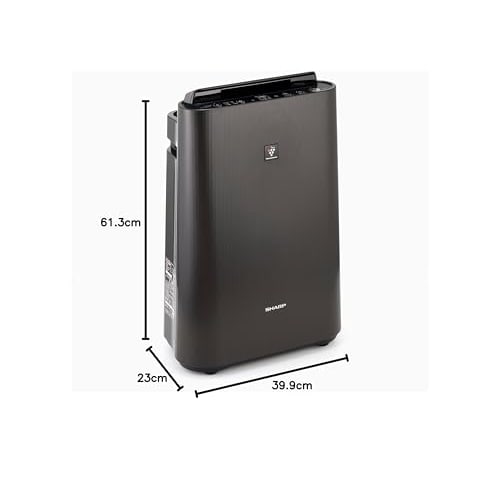 Sharp Humidifying Air Purifier Plasmacluster 7000 Standard 13 Tatami / Air Purifier 23 Tatami 2018 Model Gray KC-J50-H