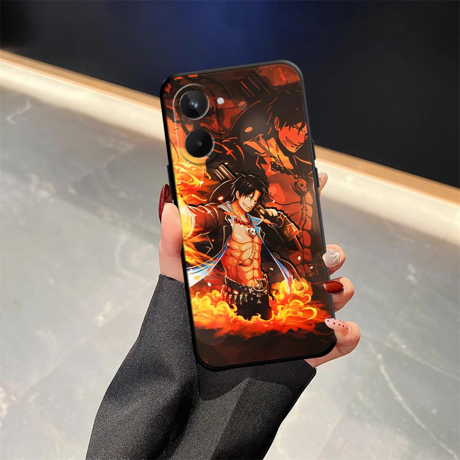 Cool Luffy ACE Case for Realme C15 C12 C21 P3 Ultra 11 Pro Nazro 50 50i C25 12 14 GT Master Neo2 C33 C35 C53 C55 Phone Cover