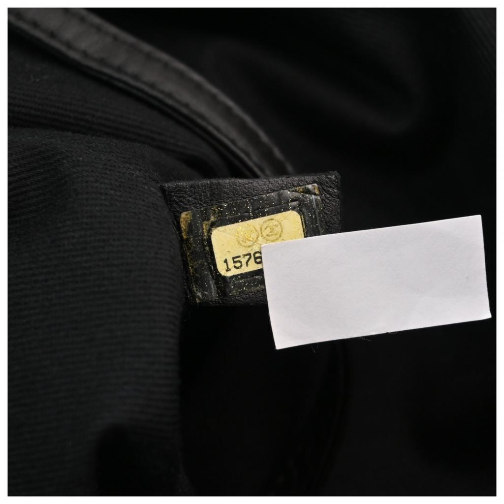 Auth CHANEL Deauville Chain Tote GM Denim Tote Bag ch11141cc