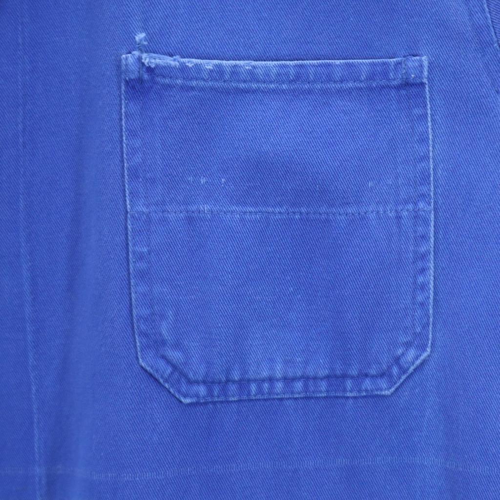 EURO WORK 70s vintage cotton coat blue Men's Used