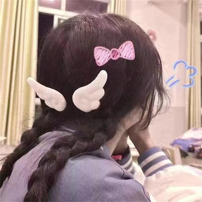 Süße Engelsflügel Plüsch Haarspangen Haarspange Mädchen süße Haarnadel einfache Haarspange Ornament Mode Haar Zubehör koreanische Seite Clips 