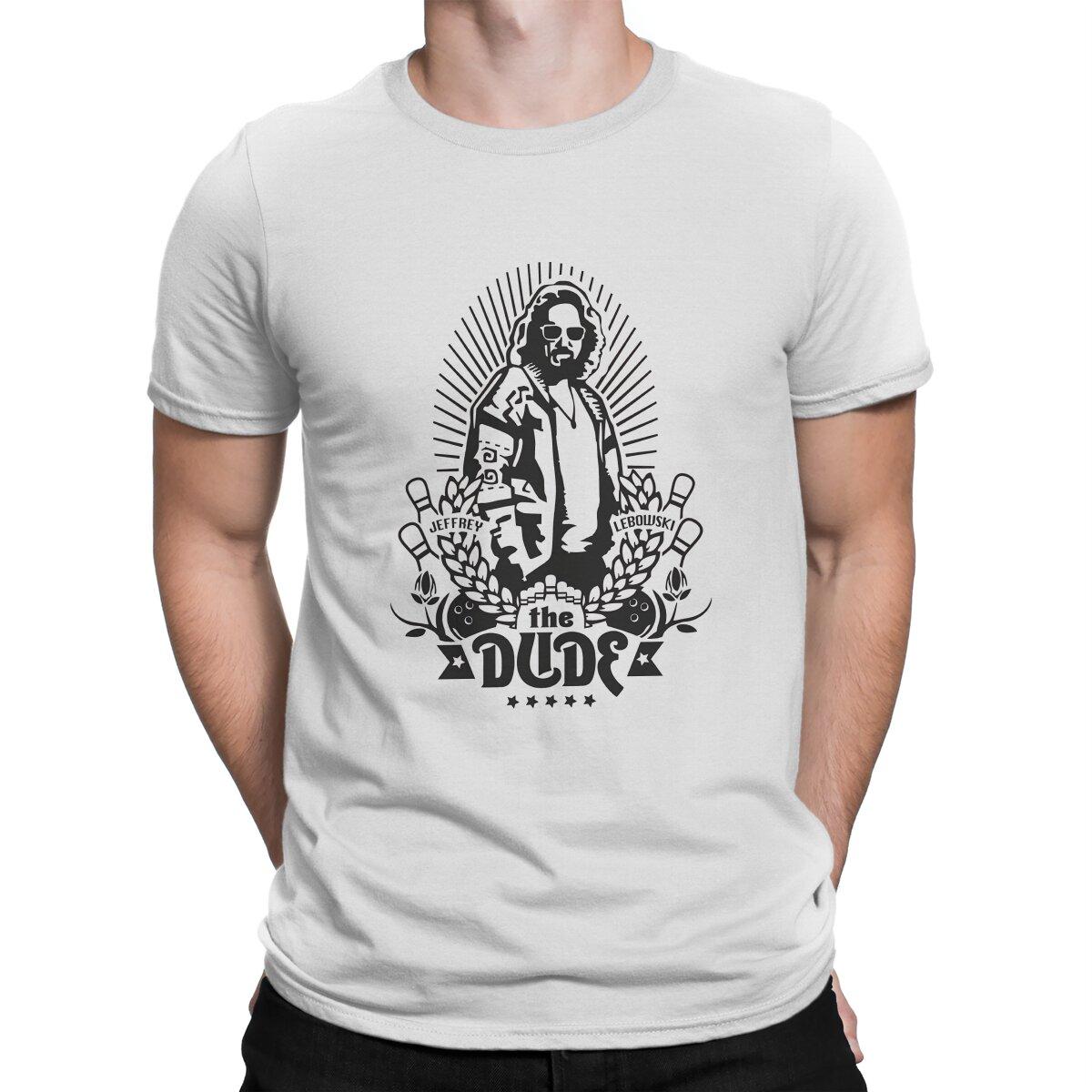

The Big Lebowski Movie The Dude Classic Tshirt Graphic Men Tops Vintage Punk Summer Polyester Short Sleeve Harajuku T Shirt S