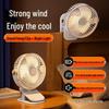 Portable Wall-Mounted Desktop Circulation Fan with Night Light - Rechargeable Mini Clip-On Fan