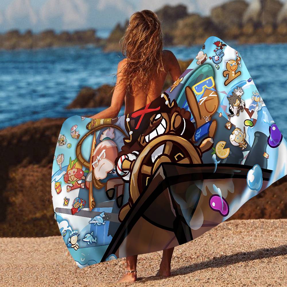 Game C-Cookie R-Run K-Kingdom Beach Towel Colorful Bath Towels for Microfiber Quick Dry Custom Sand Free Beach Yoga Spa Gym Pool