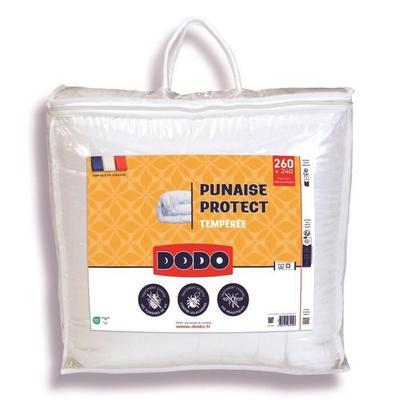 DODO Temperate Duvet 300gr/m² 240x260 Cm - Anti-bedbug, Anti-mite Protection - White - Made In France
