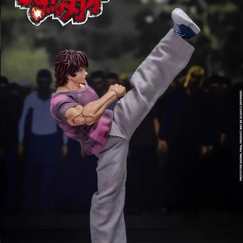 1/12 Scale Anime Baki Hanma Action Figure Son Of Ogre Real Man Assembly Model Figurine Desktop Decoration Ornaments Boys Gifts